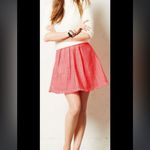 Anthropologie Yoana Baraschi Neon Papaya Coquelicot Skirt Size Large NWT Photo 1