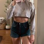 Raw Cut Cropped Sweatshirt Photo 0