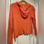 Faded Glory  Coral Cluster Cable Knit Ribbed Hooded Button Cardigan Size Small Photo 5