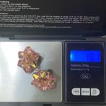 Vintage 60’s Pink Aurora Borealis AB Crystal Flower Cluster Clip On Earrings Photo 3