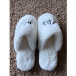 Shiraleah  White Faux Fur MRS. Wifey Honeymoon Wedding Bridal Slippers L/XL 9-11 Photo 3