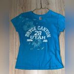 Prairie mountain Bryce Canyon national park Blue Women's Top short sleeve shirt Photo 0