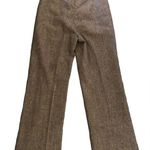 Givenchy Vintage Sport brown/taupe pure wool high rise pleated pants size 6 Photo 1