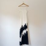 L'Agence L’Agence Silvana Lace Inset Silk Gown White Photo 9