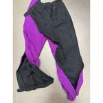 Columbia Vtg 90s  Black Fushia Nylon Shell REVERSIBLE SNOW PANTS Ski Women M Photo 9