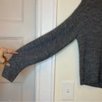 Quince  Baby Alpaca Wool Cropped Button Down Cardigan Charcoal Gray Sz Small Photo 5