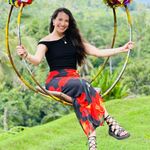 12th Tribe  black red yellow flower skirt maxi Photo 2