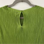Mango MNG  Green Pleated Long Dress Green 10 NWT Photo 7
