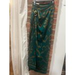 Women’s Rayon Sarong Wrap Skirt Made in Bali Resortwear Coverup Vacation Blue Size XS Photo 6