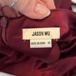 Jason Wu  szXS maroon/burgundy satin halter back zip back slit dress NWT Photo 4