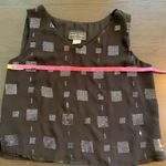 Carol Anderson Collection Sequin Tank Top Small Black USA Party Retro Y2K Party Photo 5