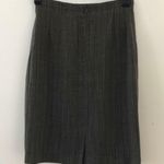 Marisa Minicucci Herringbone Pinstriped Wool Skirt 10 Photo 3