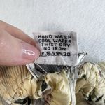 Vintage Y2K Sz L Maxi Skirt Tiered Gauze Beige Boho Cottagecore Floral Prairie Yellow Size L Photo 6