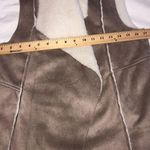 Susina Size XS Microsuede Faux Shearling Vest Vegan Open Front Warm Cozy Boho Photo 5