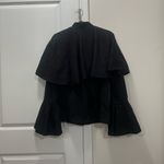 Caroline Constas Black Johan Bell Sleeve Short Wool Coat Size Small $795 Photo 9