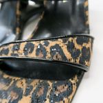 Vintage 90s Ramon Tenza Leopard Cut Out Wedge Mules Size 7.5 Photo 7