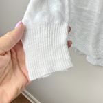 Athleta Sunrise Sweater in Bright White Size Medium Lightweight Summer Beachy Photo 4