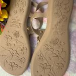 OKA b Gold and Tan Sandals with Metallic Accent Size 7 Photo 5