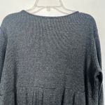 Jane and Delancey  Tiered Long Sleeve Charcoal Sweater/Top Size Large Photo 6