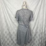 Rebecca Taylor  Grey‎ Heathered Knit Tie Front T Shirt Dress Size Small Photo 4