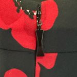 Kate Spade Poppy Tiered Ruffle A-Line Skirt Black and Red Size 2 Photo 7