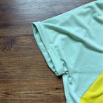 BiBi Women’s Oversized Color Block Rolled Short Sleeve T Shirt Size Medium NWT Pink Photo 7