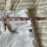 J.Crew Denim Billie Demi Boot Crop Raw Hem White Jeans Size 28 Photo 6