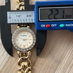 Wittnauer Longines Ladies Watch Rare Crystal Embellishments Gold Weave Bracelet Photo 9