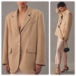 Maeve ANTHROPOLOGIE  Oversized Tan Blazer M/L Photo 1