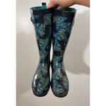 Tall Rubber Rainboots Butterfly Design Sz 8 Women Capelli New York Blue Photo 1