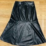 Marc New York  Faux Leather Belted Flare Skirt  Photo 5