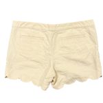 Lilly Pulitzer  Scalloped zig zag texture Shorts Beige -Gold Shimmer Women's 14 Photo 2