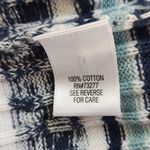 Croft & Barrow  Navy and White Striped V-Neck Sweater Size XL Navy Knit Sweater Photo 6