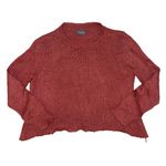 Wooden Ships by Paola Buendia red distressed sweater women’s size Photo 0