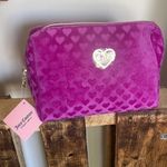 Juicy Couture  bag velour Purple Heart toiletries bag New OS Photo 0