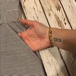 Harper  striped dress size L black and white Photo 5