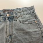 Just USA  Light Blue Frayed Denim Shorts Photo 3
