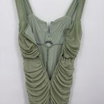 Chartou Light Green Mermaid Fishtail Ruched Dress Long Formal Size Small Bodycon Photo 6