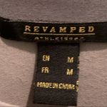 Revamped  Athleisure Cold Shoulder Gray Velour Sweatshirt Top Medium M Photo 7