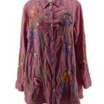 Johnny Was  Indalo Button Down Shirt Tunic Womens Medium Photo 0