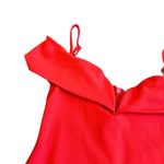 Nookie Noookie Bold Red Off-Shoulder Fitted Sheath Dress Spaghetti Strap Size Small Photo 6