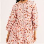 Free People Paper Hearts Mini Dress XS Pink Floral Photo 2