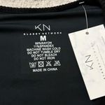 Klassy Network Mesh Strip Long Sleeve Crop Top Photo 4