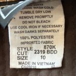 SOUTHERN LADY Rust & Brown Ikat Print Quilted Jacket Size 10 Photo 7