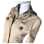Kenneth Cole New York beige trench coat medium single-breasted full zip front Photo 3