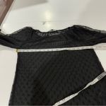 Walter Baker  Black‎ Polka Dot Sheer Long Sleeve Top Size XS Photo 7