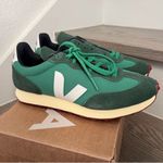 VEJA + Anthropologie Rio Branco Sneakers in Emeraude White Green Photo 2