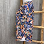 Takara  Floral Peasant Tie Tassel Blouse Small Photo 2