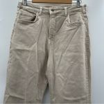 Anthropologie Pilcro Cream The Vintage Straight Raw Hem Jeans Size 32 Photo 1