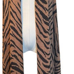 Animal Print Knit Wrap Scarf Brown Black OS Photo 0